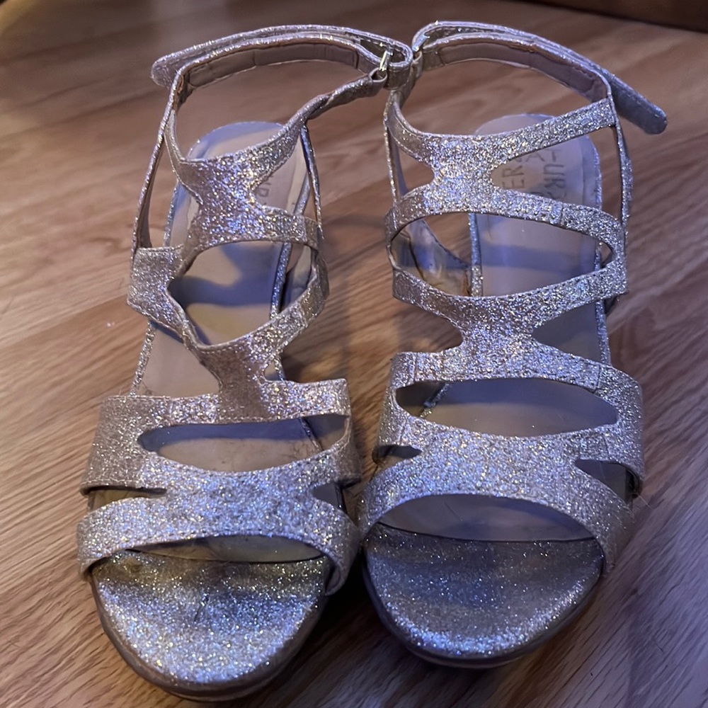 Sparkly Gold Heels